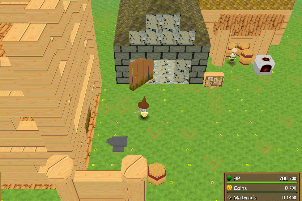Dragon Banner game clip of the town.
